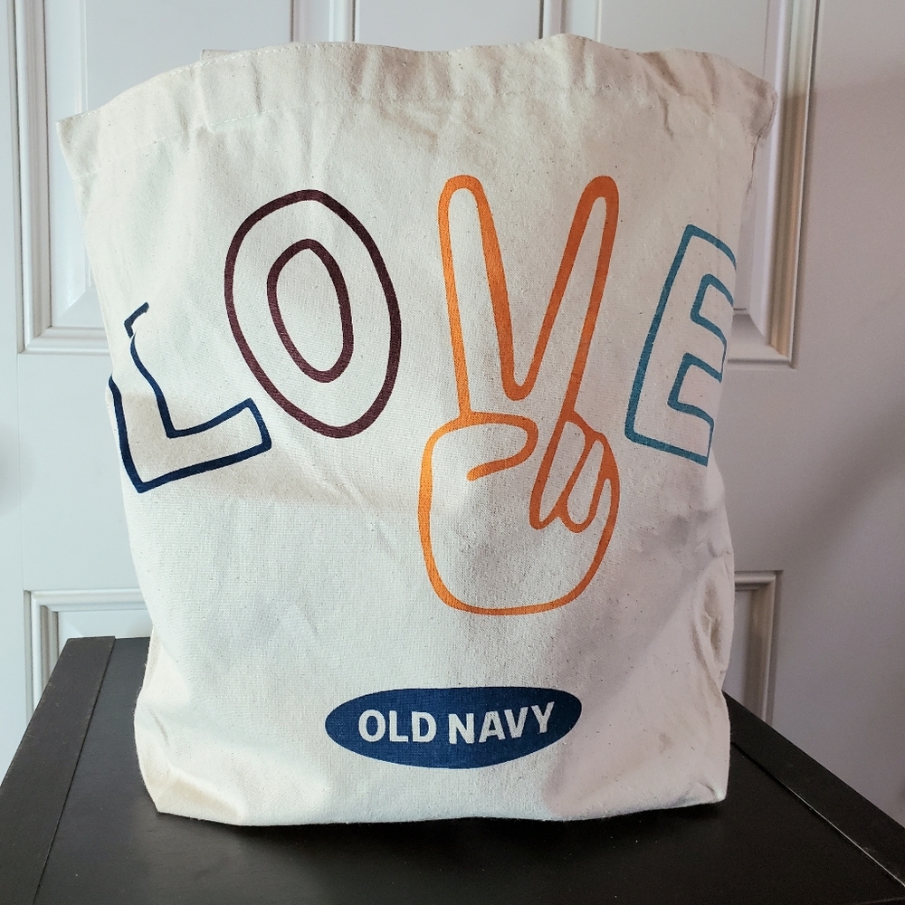 💙 Love canvas colorful tote.
